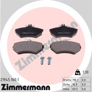 Set placute frana ZIMMERMANN 21945.160.1 – VW | AutoRival