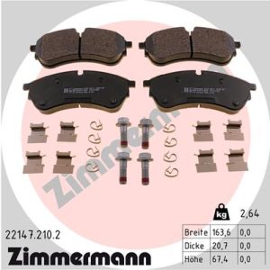 Set placute frana ZIMMERMANN 22147.210.2 – VW | AutoRival