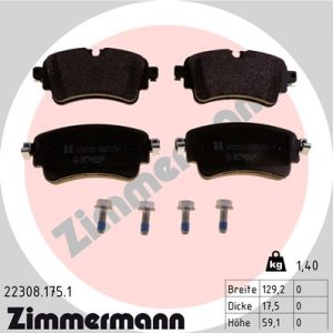 Set placute frana ZIMMERMANN 22308.175.1 – VW | AutoRival