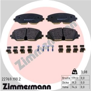 Set placute frana ZIMMERMANN 22769.190.2 – VW | AutoRival
