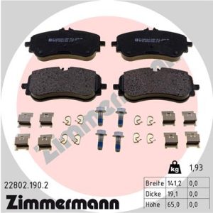 Set placute frana ZIMMERMANN 22802.190.2 – VW | AutoRival