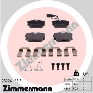 Set placute frana ZIMMERMANN 23224.165.3 – VW | AutoRival