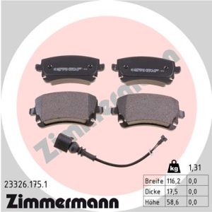 Set placute frana ZIMMERMANN 23326.175.1 – VW | AutoRival