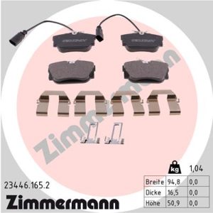Set placute frana ZIMMERMANN 23446.165.2 – VW | AutoRival