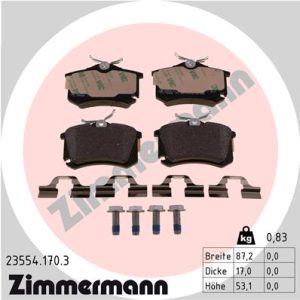 Set placute frana ZIMMERMANN 23554.170.3 – VW | AutoRival