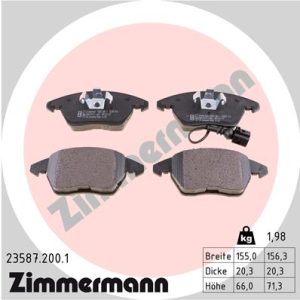 Set placute frana ZIMMERMANN 23587.200.1 – VW | AutoRival