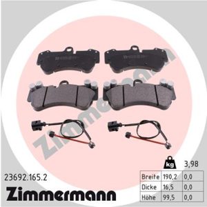 Set placute frana ZIMMERMANN 23692.165.2 – VW | AutoRival