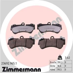 Set placute frana ZIMMERMANN 23692.965.1 – VW | AutoRival