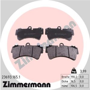 Set placute frana ZIMMERMANN 23693.165.1 – VW | AutoRival
