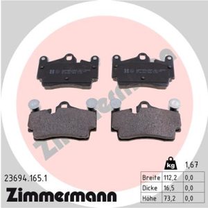 Set placute frana ZIMMERMANN 23694.165.1 – VW | AutoRival