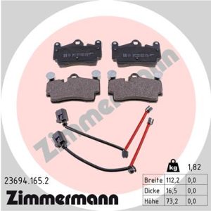 Set placute frana ZIMMERMANN 23694.165.2 – VW | AutoRival