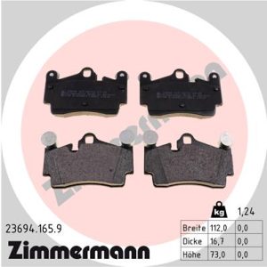 Set placute frana ZIMMERMANN 23694.165.9 – VW | AutoRival