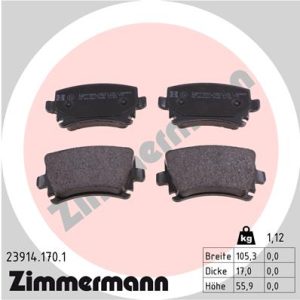Set placute frana ZIMMERMANN 23914.170.1 – VW | AutoRival