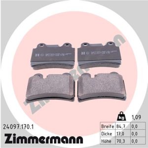 Set placute frana ZIMMERMANN 24097.170.1 – VW | AutoRival