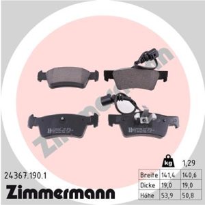 Set placute frana ZIMMERMANN 24367.190.1 – VW | AutoRival