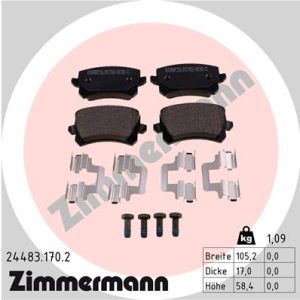 Set placute frana ZIMMERMANN 24483.170.2 – VW | AutoRival