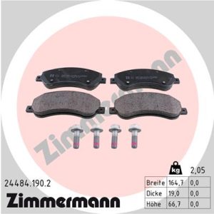 Set placute frana ZIMMERMANN 24484.190.2 – VW | AutoRival