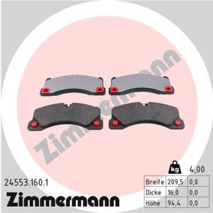 Set placute frana ZIMMERMANN 24553.160.1 – VW | AutoRival