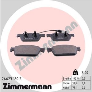 Set placute frana ZIMMERMANN 24623.180.2 – VW | AutoRival