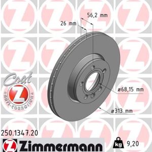 Disc frana ZIMMERMANN 250.1347.20 – VW | AutoRival
