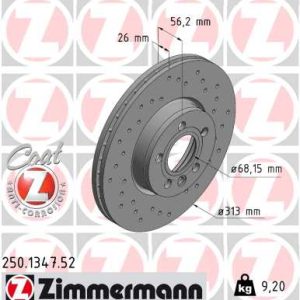 Disc frana ZIMMERMANN 250.1347.52 – VW | AutoRival