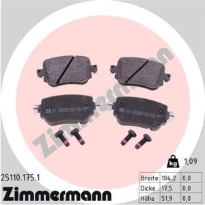 Set placute frana ZIMMERMANN 25110.175.1 – VW | AutoRival