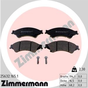 Set placute frana ZIMMERMANN 25632.165.1 – VW | AutoRival