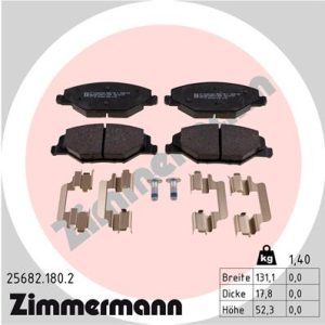 Set placute frana ZIMMERMANN 25682.180.2 – VW | AutoRival