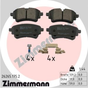 Set placute frana ZIMMERMANN 26265.175.2 – VW | AutoRival