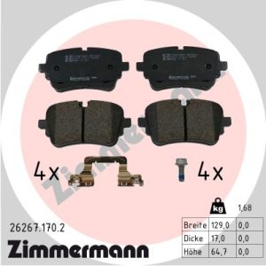 Set placute frana ZIMMERMANN 26267.170.2 – VW | AutoRival
