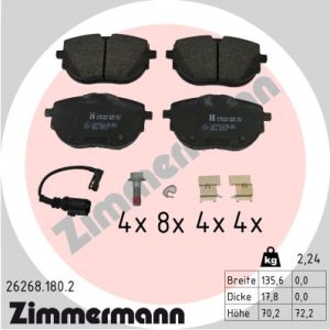 Set placute frana ZIMMERMANN 26268.180.2 – VW | AutoRival