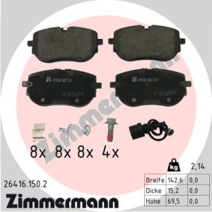 Set placute frana ZIMMERMANN 26416.150.2 – VW | AutoRival