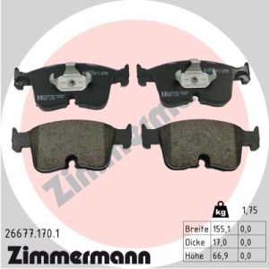 Set placute frana ZIMMERMANN 26677.170.1 – VW | AutoRival