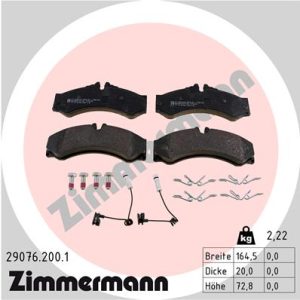 Set placute frana ZIMMERMANN 29076.200.1 – VW | AutoRival