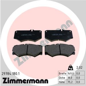 Set placute frana ZIMMERMANN 29784.180.1 – VW | AutoRival