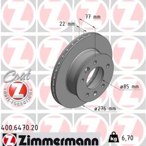 Disc frana ZIMMERMANN 400.6470.20 – VW | AutoRival
