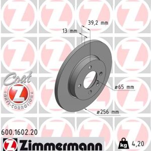 Disc frana ZIMMERMANN 600.1602.20 – VW | AutoRival