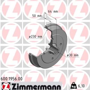 Tambur frana ZIMMERMANN 600.1956.00 – VW | AutoRival