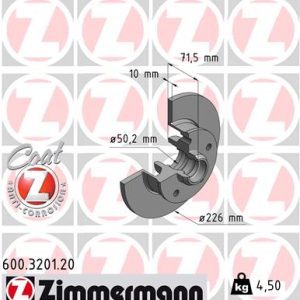 Disc frana ZIMMERMANN 600.3201.20 – VW | AutoRival