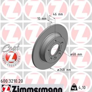 Disc frana ZIMMERMANN 600.3210.20 – VW | AutoRival