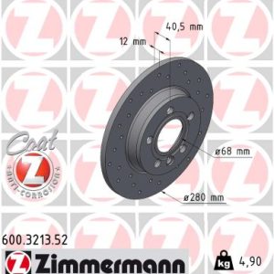 Disc frana ZIMMERMANN 600.3213.52 – VW | AutoRival