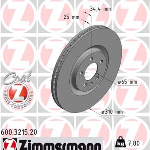 Disc frana ZIMMERMANN 600.3215.20 – VW | AutoRival