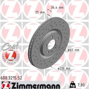Disc frana ZIMMERMANN 600.3215.52 – VW | AutoRival
