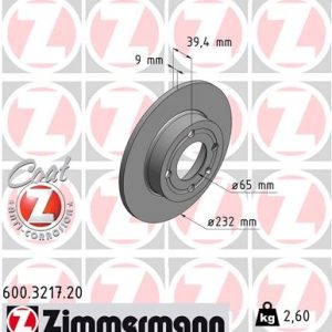 Disc frana ZIMMERMANN 600.3217.20 – VW | AutoRival