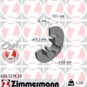 Disc frana ZIMMERMANN 600.3219.20 – VW | AutoRival