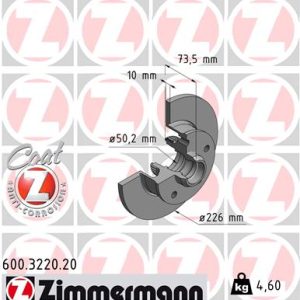 Disc frana ZIMMERMANN 600.3220.20 – VW | AutoRival