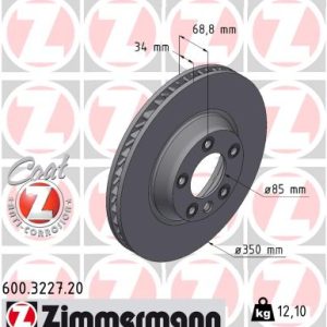 Disc frana ZIMMERMANN 600.3227.20 – VW | AutoRival