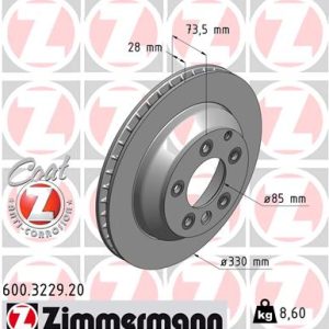 Disc frana ZIMMERMANN 600.3229.20 – VW | AutoRival