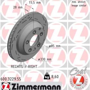 Disc frana ZIMMERMANN 600.3229.55 – VW | AutoRival