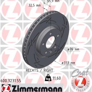 Disc frana ZIMMERMANN 600.3231.55 – VW | AutoRival